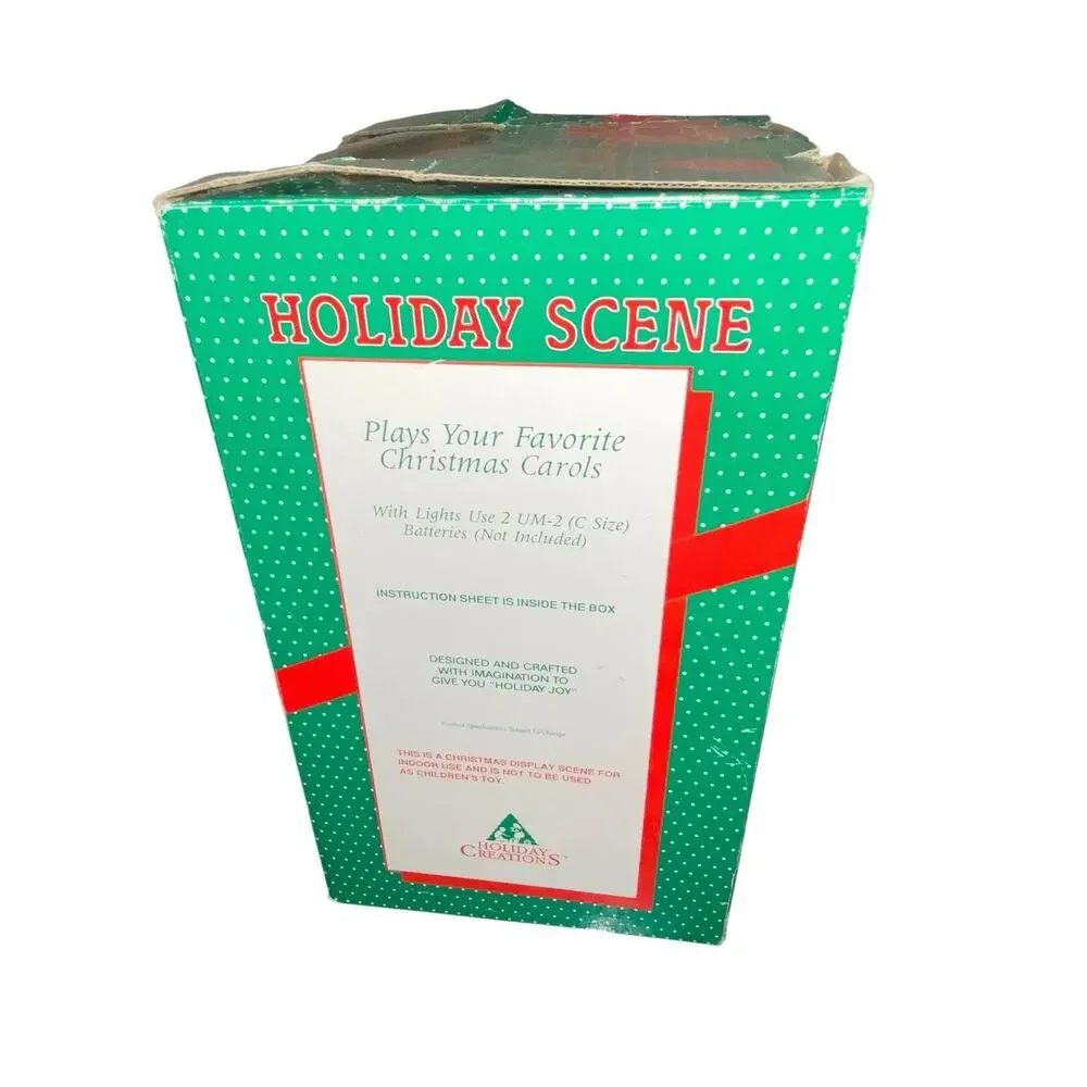 VTG Holiday Creations Holiday‎ Scene Dickens Scrooge Music Christmas Miser 10.5”
